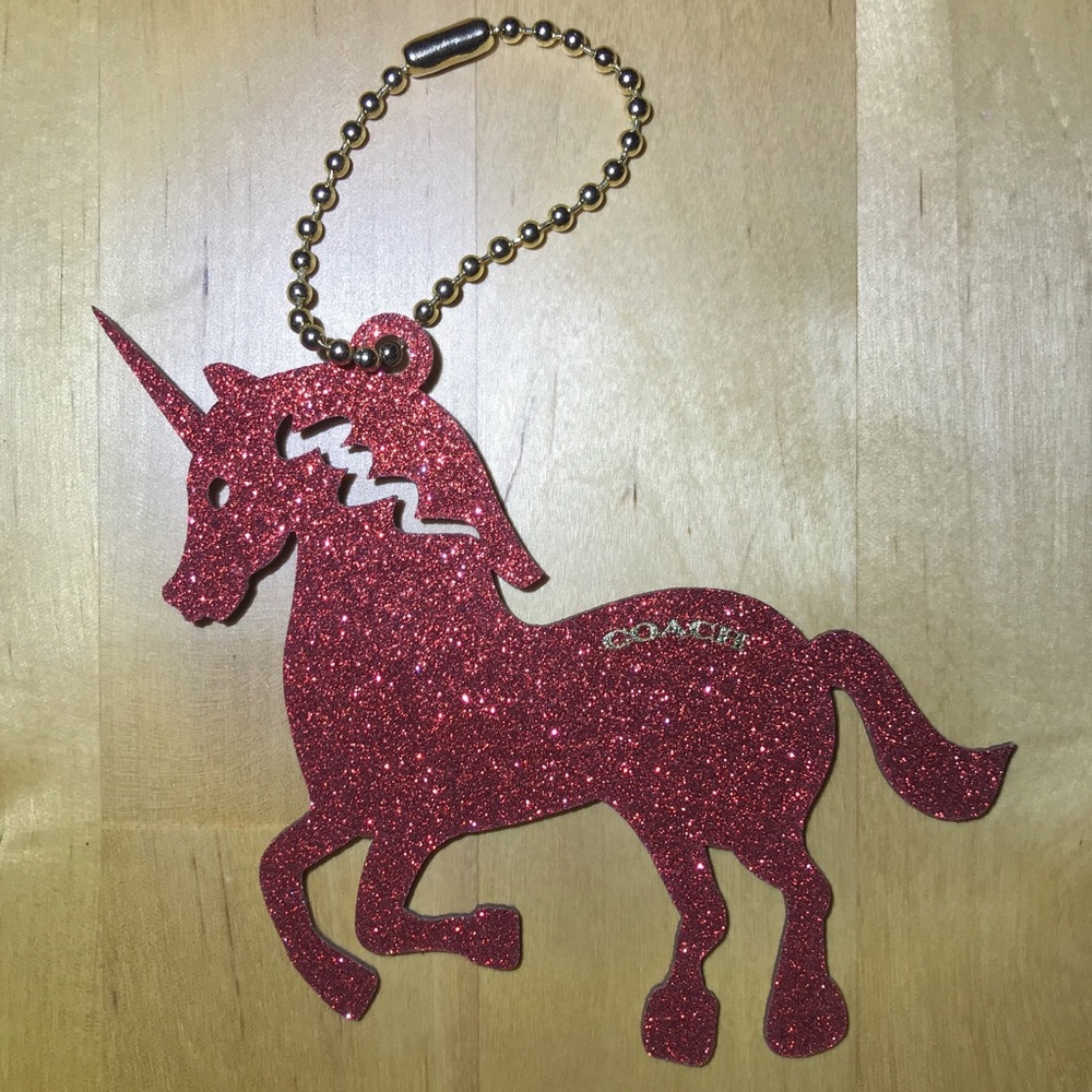 Coach Unicorn Glitter Hangtag
